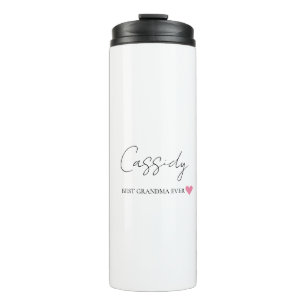 Best Grandma Ever Monogram   Thermal Tumbler