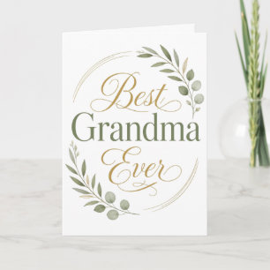 Best Grandma Ever Mother's Day Card