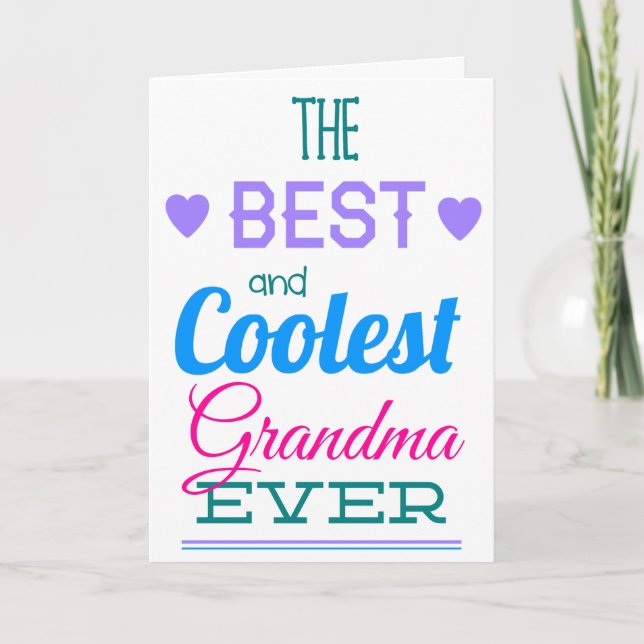 Best Grandma Ever Mother's Day Card (Front)