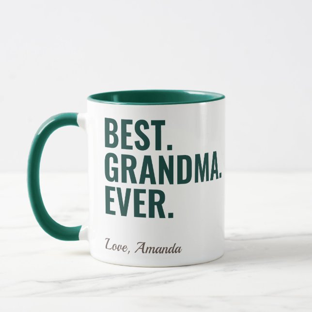 Best. Grandma. Ever. Mother's Day Photo Mug (Left)