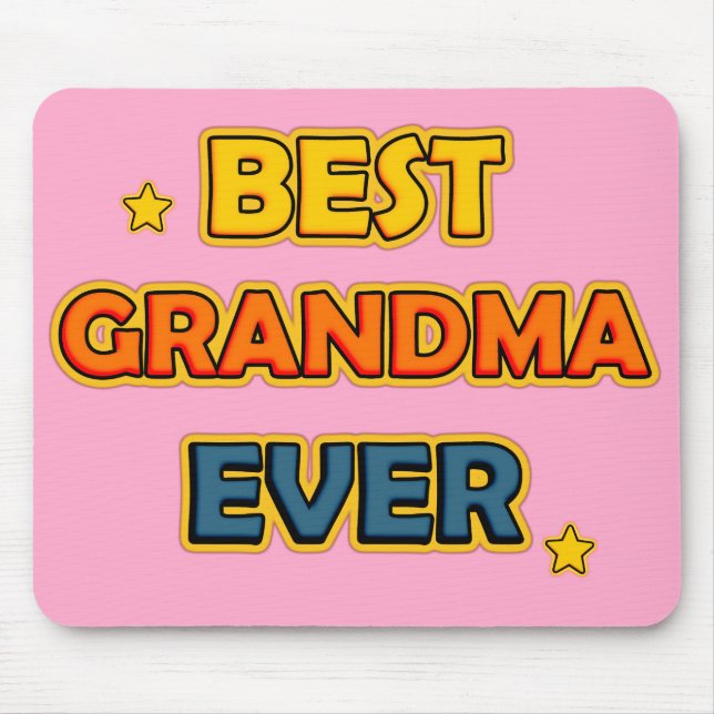 Best Grandma Ever Mouse Pad (Front)