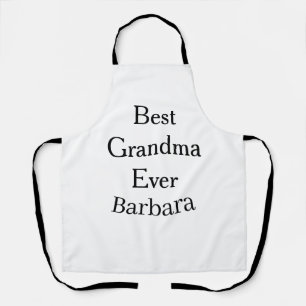 Best Grandma ever name date simple mothers day min Apron