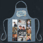 Best Grandma Ever Nautical Coastal Photo Collage Apron<br><div class="desc">Gift your grandmother this personalized dusty blue 10 photo collage apron featuring a sea star / starfish and rope watercolor illustration.</div>