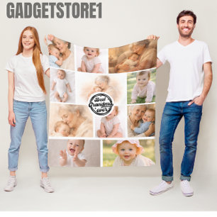 Best Grandma Ever – Perfect Grandparents Day Fleece Blanket