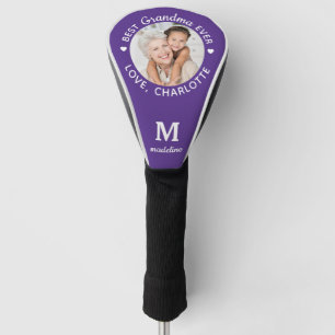 Best Grandma Ever Personalized Monogram Photo Golf Head Cover
