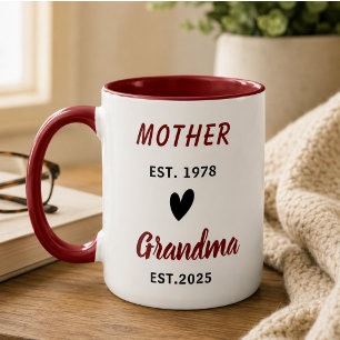 Best Grandma Ever Photo Collage Grandparents Mug