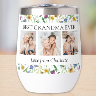 Best Grandma Ever Photo Floral