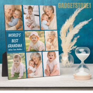 Best Grandma Ever Photo   Personalized Grandparent Plaque