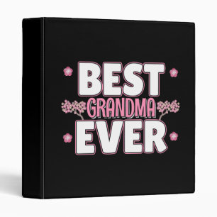 Best Grandma Ever - Pink Cherry Blossoms Binder