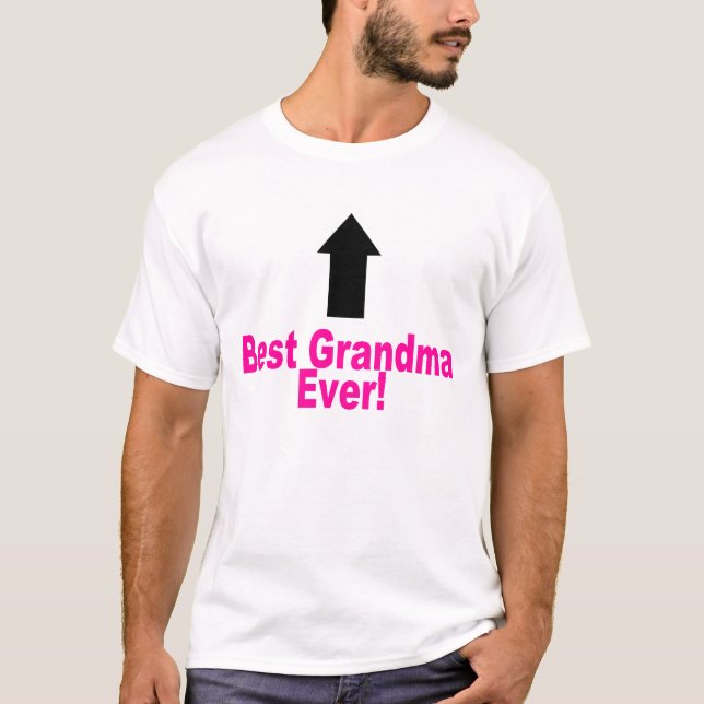 Best Grandma Ever Pink T-Shirt (Front)