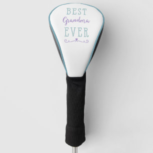Best Grandma Ever Purple Teal Golf Head Cover