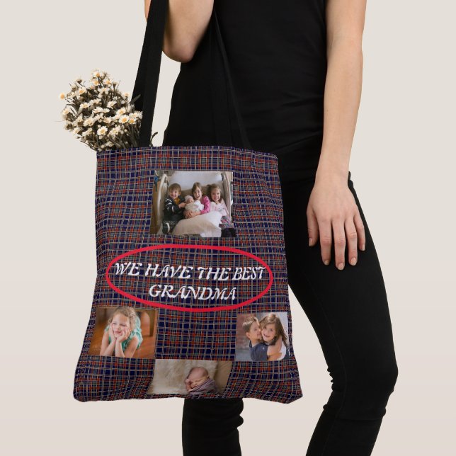 Best Grandma Tote Bag (Close Up)