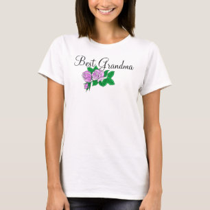 Best Grandma with Roses T-Shirt
