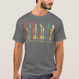 Best Grandmom Ever Guitar Lover Funny Guitarist Mo T-Shirt