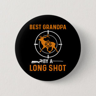 Best Grandpa By A Long Shot Deer Hunting For Hunte 2 Inch Round Button