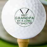 BEST GRANDPA BY A LONG SHOT Funny Green Golf Clubs Golf Balls<br><div class="desc">For the special golf-enthusiast grandfather, give this gift of a set of golf balls with the funny saying BEST GRANDPA BY A LONG SHOT in an editable green text colour and white. Great gift for the golfer grandpa for Grandparents Day, Father's Day, his birthday or a holiday. ASSISTANCE: For help...</div>