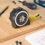 BEST GRANDPA BY ANY MEASURE Photo Custom Colour 1<br><div class="desc">Create a custom, personalized tape measure with your photo and personal text in your choice of text font styles and colours. The sample is shown with an editable title BEST GRANDPA BY ANY MEASURE in white on black for the handyman or career grandfather for his birthday, Father's Day or holiday...</div>