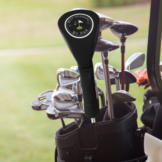 Best Grandpa By Par | Father's Day Gift Golf Head Cover (Creator Uploaded)