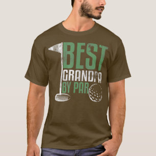 Best Grandpa By Par Fathers Day Golf Grandad Golfi T-Shirt