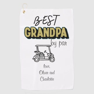 Best Grandpa By Par Golf Cart Towel
