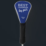 Best Grandpa by par Modern Blue Custom Name Golf Head Cover<br><div class="desc">Surprise your golf-loving grandpa with a meaningful and personalized gift – our "Best Grandpa by Par" Golf Head Cover. This custom head cover combines modern typography with a heartfelt message that will touch his heart. Blue accent colour. Customize the head cover by adding the name of his grandchild or grandchildren,...</div>