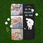 Best Grandpa By Par | Monogram Photo Collage Golf Towel<br><div class="desc">Give your golf pro dad a Father's Day gift he can proudly use on the golf course! "Best Grandpa by Par" golf towel featuring three of your favourite photos, grandfather and child silhouette, and a personalized monogram. Makes a perfect gift for Father's Day, Christmas, or his birthday. These are Father’s...</div>