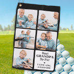 Best GRANDPA By Par - Personalized 5 Photo Collage Golf Towel<br><div class="desc">Best Grandpa By Par ... Two of your favourite things , golf and your grand kids ! Now you can take them with you as you play 18 holes . Customize these golf towel with your grandchild's favourite photos and name. Whether it's a grandfather birthday, fathers day or Christmas, these...</div>