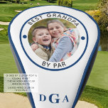 BEST GRANDPA BY PAR Photo Monogram Blue Golf Head Cover<br><div class="desc">For the special golf-enthusiast grandfather, create a unique photo golf head cover with the editable title BEST GRANDPA BY PAR and personalized with a photo and his monogram in an editable blue colour and suggested blue piping you can change on the order preference page. PHOTO TIP: Choose a photo with...</div>