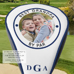 BEST GRANDPA BY PAR Photo Monogram Royal Blue Golf Head Cover<br><div class="desc">For the special golf-enthusiast grandfather, create a unique photo golf head cover with the editable title BEST GRANDPA BY PAR and personalized with a photo and his monogram in an editable royal blue colour and suggested royal blue piping you can change on the order preference page. ASSISTANCE: For help with...</div>