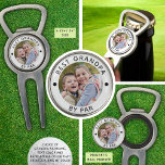 BEST GRANDPA BY PAR Photo Personalized Divot Tool<br><div class="desc">Create a personalized Bottle Opener with Magnetic Golf Ball Marker and Divot Tool with your photo and custom text for a golfer you know (the sample shows BEST GRANDPA BY PAR for a grandfather). ASSISTANCE: For help with design modification or personalization, colour change, resizing or transferring the design to another...</div>