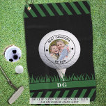 Best Grandpa By Par Photo Personalized Golf Towel<br><div class="desc">Create a unique, personalized photo golf towel for the golf lover grandfather with the editable funny golf title BEST GRANDPA BY PAR (or your nickname for him) and your custom text and/or a name or monogram in your choice of colours. ASSISTANCE: For help with design modification or personalization, colour change...</div>