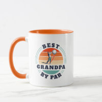 Best Grandpa By Par Retired Golfer Grandad Custom