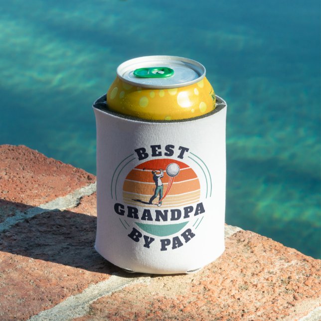 Best Grandpa By Par Retro Custom Daddy Can Cooler (In Situ Pool)