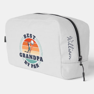 Best Grandpa By Par Retro Fathers Day Personalized Dopp Kit