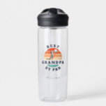 Best Grandpa By Par Retro Golfing Lover Papa Water Bottle<br><div class="desc">Retro Best Grandpa By Par design you can customize for the recipient of this cute golf theme design. Perfect gift for Father's Day or grandfather's birthday. The text "GRANDPA" can be customized with any dad moniker by clicking the "Personalize" button above. Add a name to make it even more special...</div>