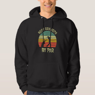 Best Grandpa By Par Vintage Golf Funny Father Day Hoodie
