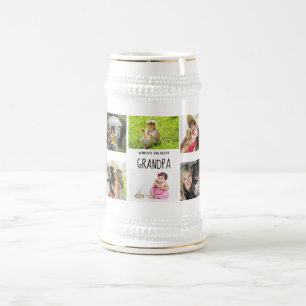 Best Grandpa Ever 10 x Photo Collage Grandkids Mug