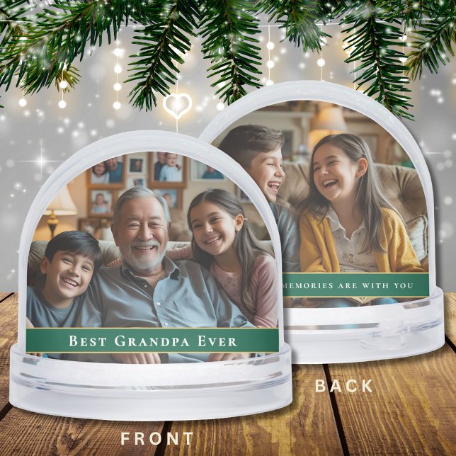 Best Grandpa Ever 2-Photo Grandkids Christmas Gift (Créateur téléchargé)