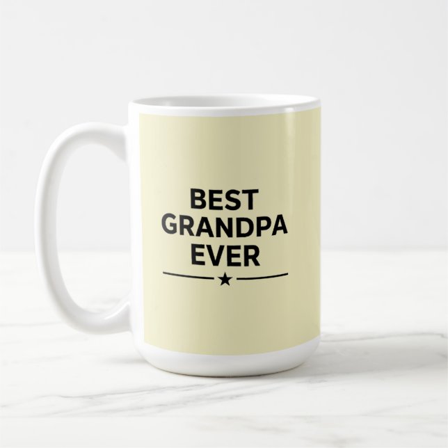 Best grandpa ever  coffee mug (Left)