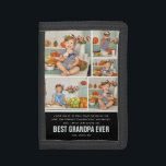 Best Grandpa Ever | Colour Block Photo Collage Trifold Wallet<br><div class="desc">Modern two toned colour block 5 photo collage. All colour ways can be changed. Featuring "Best Grandpa Ever" and room for custom message, names and/or year. These are Father’s Day gifts that are perfect for any dad. A gift that he will treasure for a lifetime! Can be customized for any...</div>