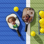 Best Grandpa Ever | Custom 2 Photo Pickleball Paddle<br><div class="desc">Featuring a fun pickleball logo "Best Grandpa Ever" with a spot for your names. One full photo on the front and another full photo on the back. Add as many photos as you would like! Whether it's his birthday, Father's Day, Christmas or another special occasion, surprise dad with a gift...</div>