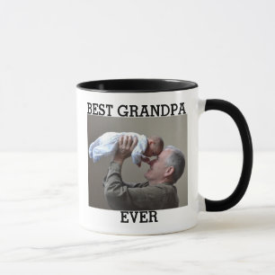 Best Grandpa Ever Custom Photo Create Your Own Mug