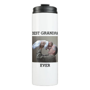 Best Grandpa Ever Custom Photo Create Your Own Thermal Tumbler