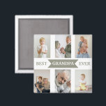 Best Grandpa Ever | Custom Photos Magnet<br><div class="desc">"Celebrate your amazing grandpa with a personalized magnet he’ll treasure every time he opens the fridge! Featuring the bold "Best Grandpa Ever" message and space for your favourite photos, this custom magnet is a heartfelt way to showcase special memories. Whether it’s from the grandkids, for Father’s Day, his birthday, or...</div>