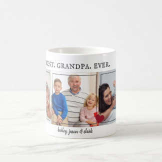 Best Grandpa Ever Dad Birthday Gift Custom Photo C Coffee Mug