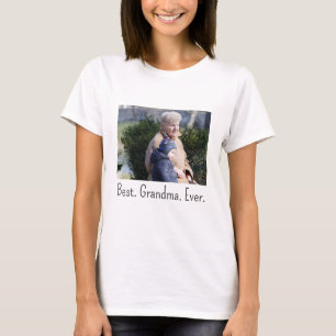 Best Grandpa Ever Family Photo T-Shirt