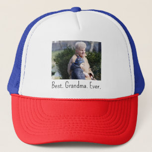 Best Grandpa Ever Family Photo Trucker Hat