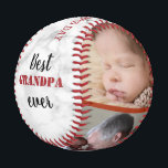 Best Grandpa Ever Father's Day 3 Photo Collage Baseball<br><div class="desc">Make your grandfather feel special with this "best grandpa ever" baseball as father's day gift.</div>