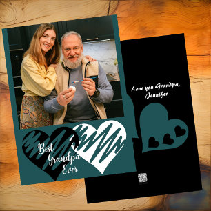 Best Grandpa Ever Father's Day Grandfather Photo  Holiday Card