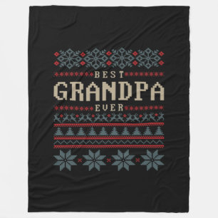 Best Grandpa Ever Fleece Blanket